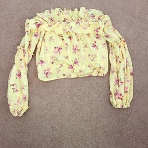 Super cute off the shoulder top